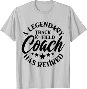 Retired Track & Field Coach Class 2022 2023 Retirement Men T-Shirt - T-Shirt | Ash