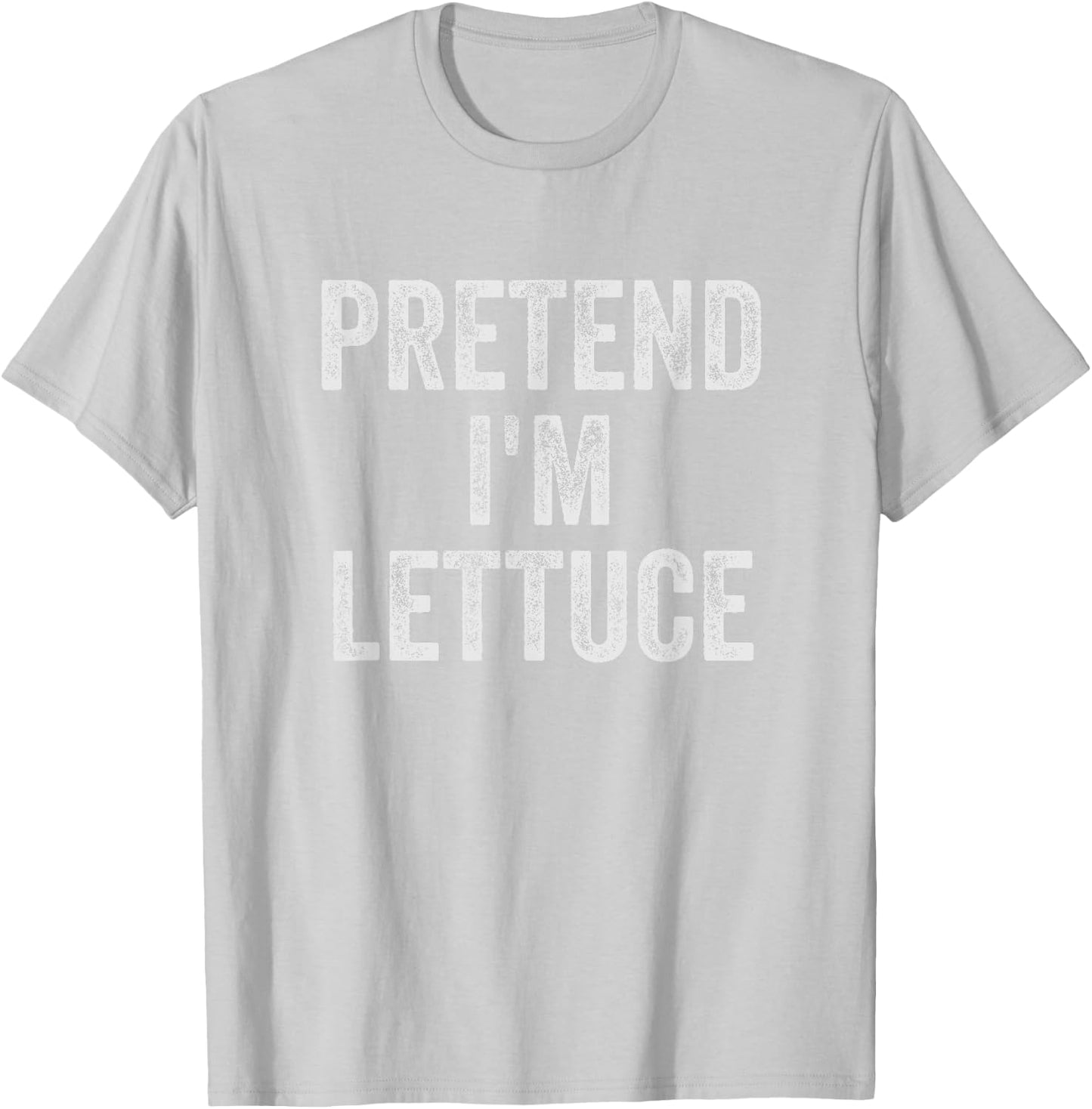 Lazy Halloween Costume Shirt Pretend I'm Lettuce Gift T-Shirt - T-Shirt | Ash