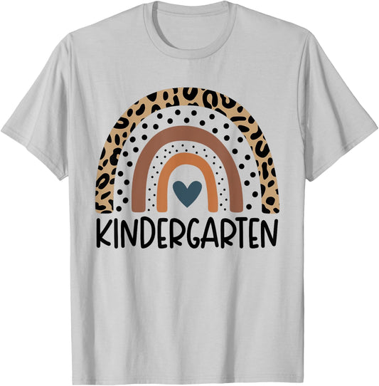 Kindergarten Rainbow teacher Welcome Back To School Teacher T-Shirt - T-Shirt | Ash