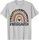 Kindergarten Rainbow teacher Welcome Back To School Teacher T-Shirt - T-Shirt | Ash