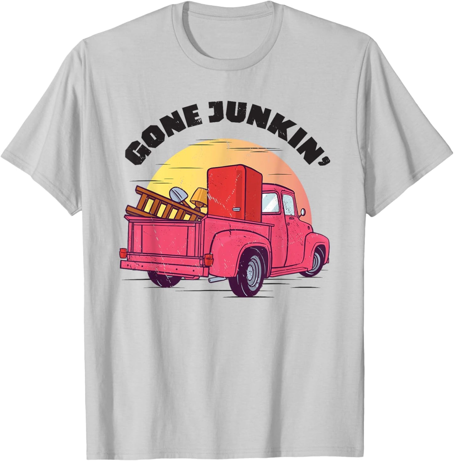Gone Junkin | Antique and Junk Lovers | Thrifting T-Shirt - T-Shirt | Ash