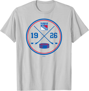 New York Rangers Prize Heather Gray Officially Licensed T-Shirt - T-Shirt | Ash