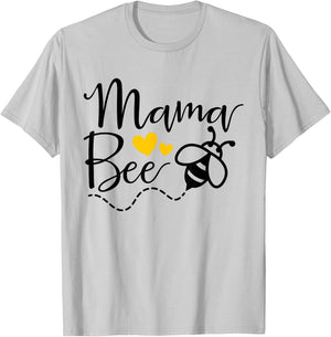 Mama Bee Mommy Bee Mother Bee Love Funny Cute Mother's Day T-Shirt - T-Shirt | Ash