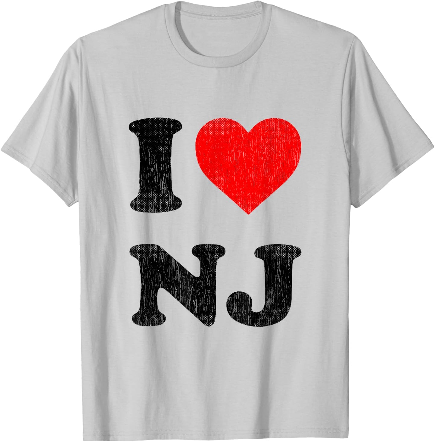 I Love NJ Funny Saying Lawyer Neue Justiz [German Language] T-Shirt - T-Shirt | Ash