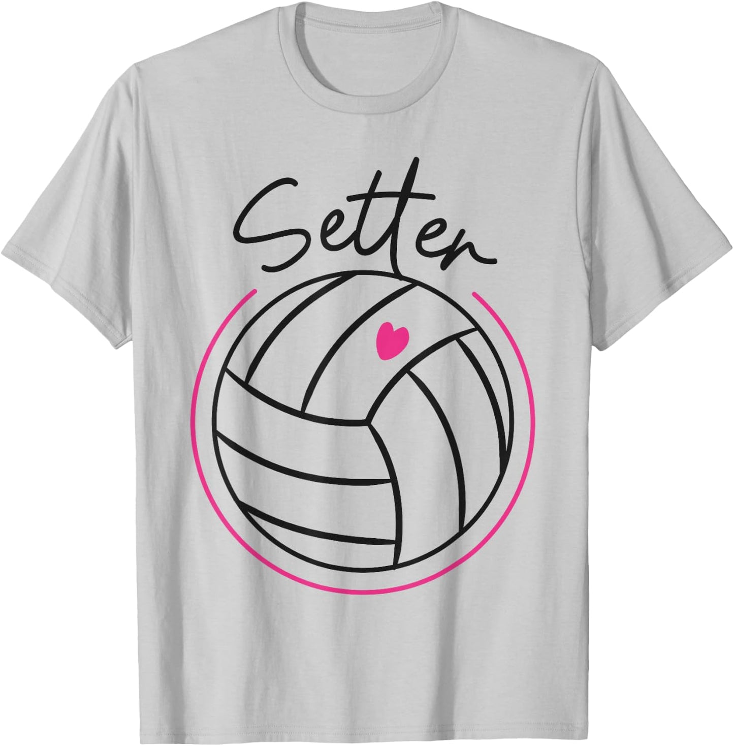 Volleyball Player Team Setter T-Shirt - T-Shirt | Ash