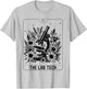 Retro Floral Laboratory Scientist Microscope Tarot Card Lab T-Shirt - T-Shirt | Ash