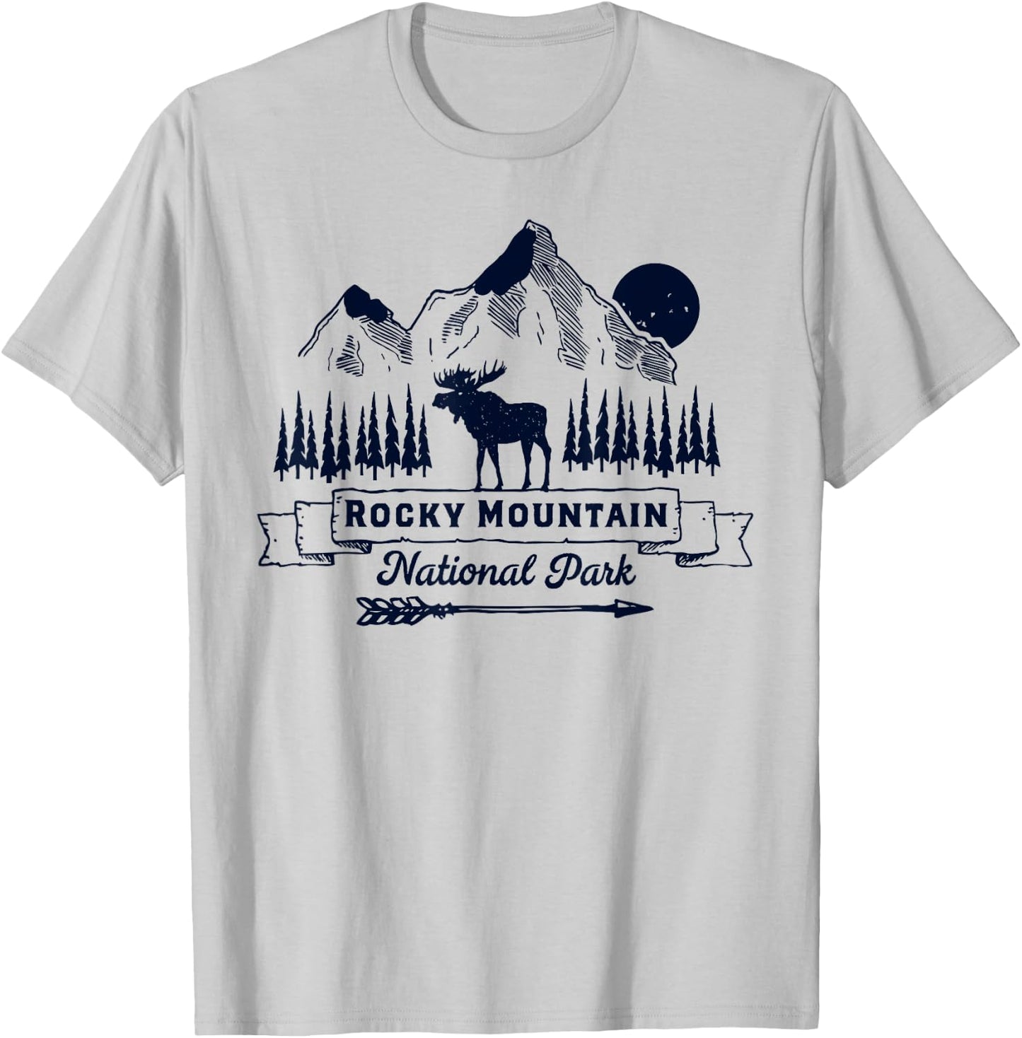 Rocky Mountain National Park Shirt Vintage Souvenir Clothing T-Shirt - T-Shirt | Ash