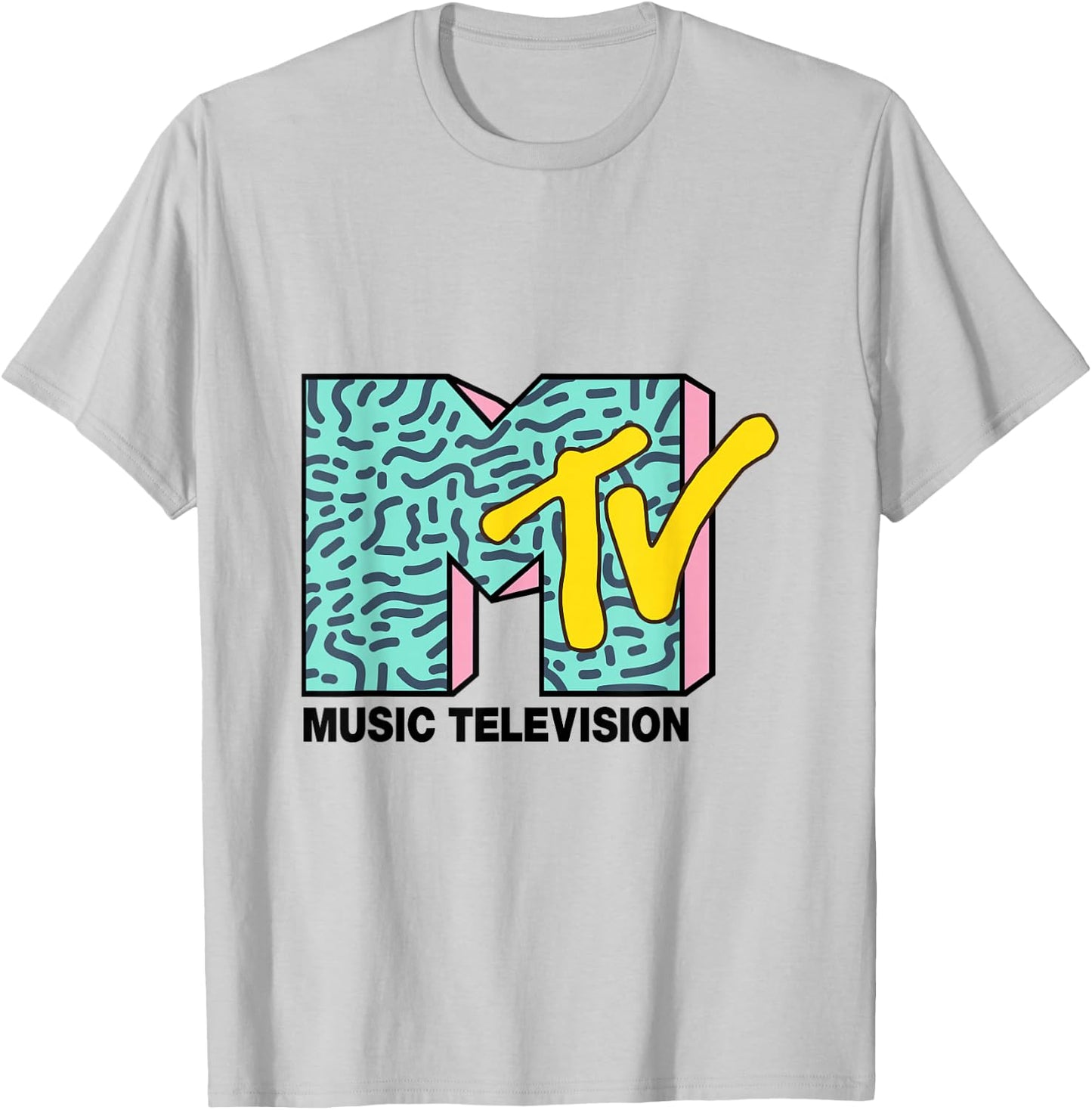 Classic Green And Pink MTV Logo T- Shirts T-Shirt - T-Shirt | Ash