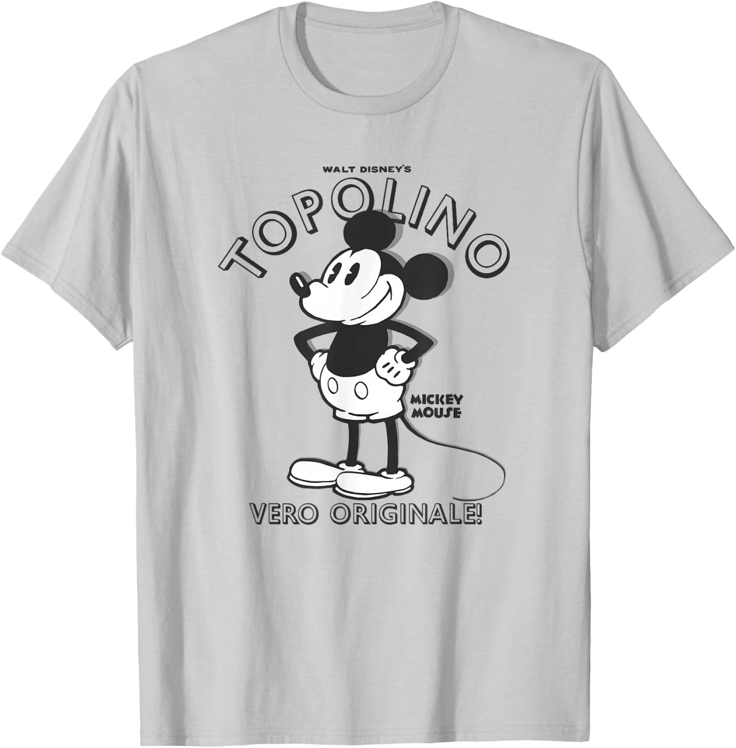 Disney Mickey And Friends Mickey Topolino Vero Originale T-Shirt - T-Shirt | Ash