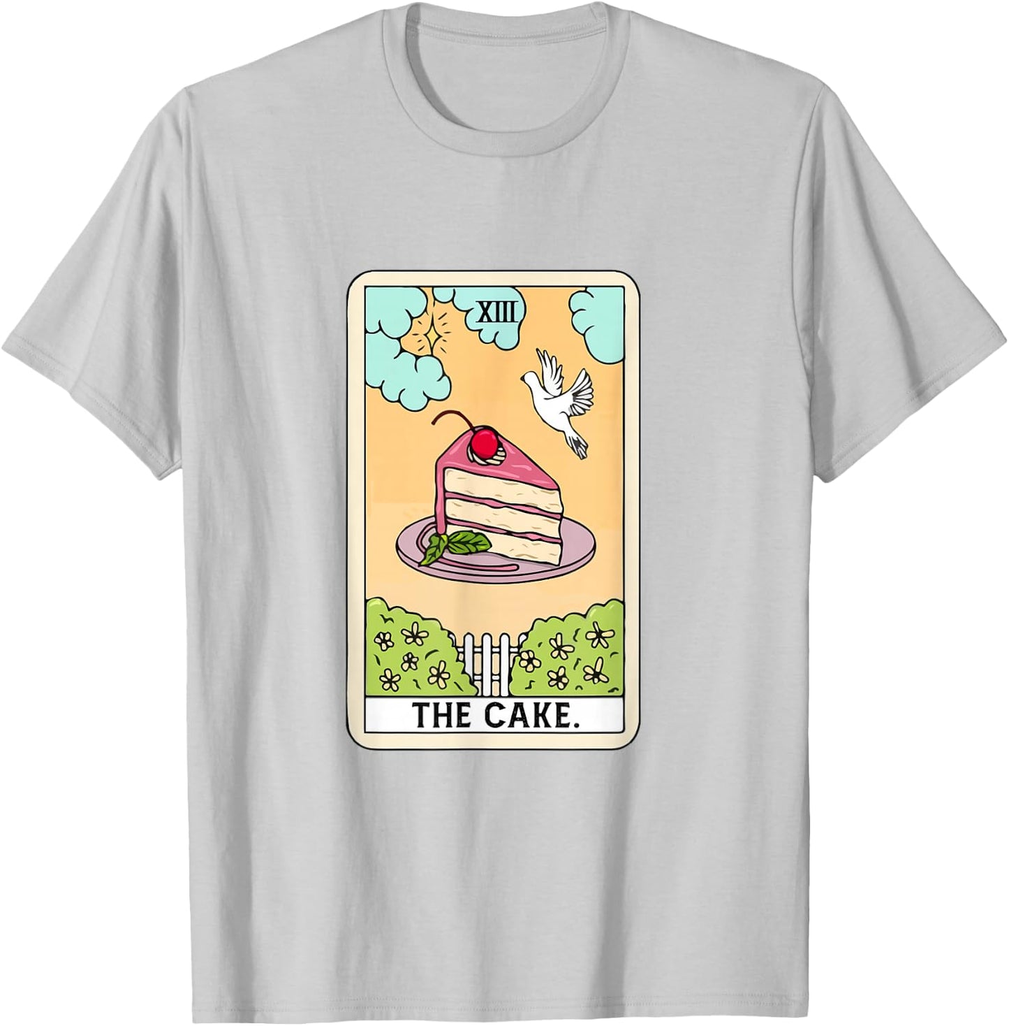 The Cake Tarot Card Funny Cake Lover Baking Lover Baker Cake T-Shirt - T-Shirt | Ash