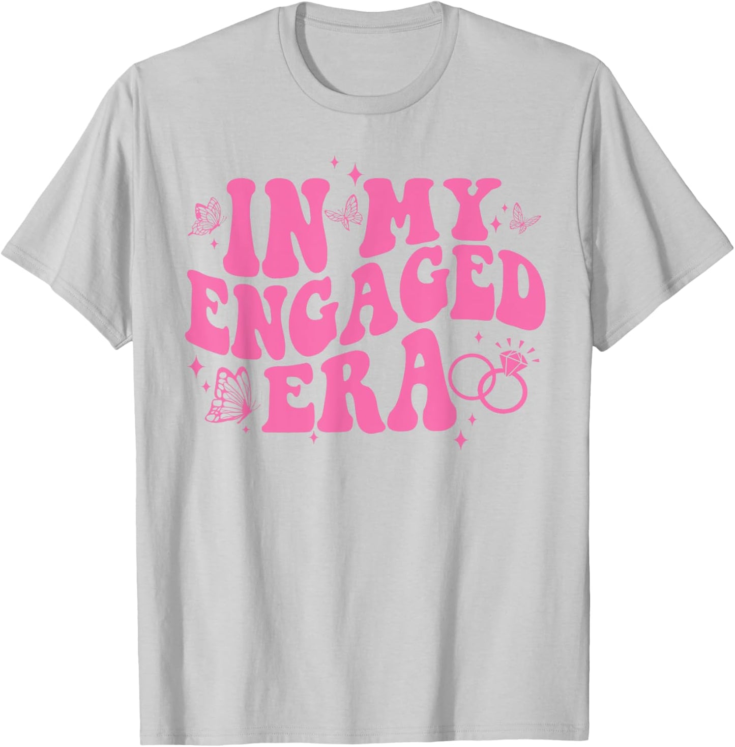 In My Engaged Era Groovy Bride Bachelorette Party Bridesmaid T-Shirt - T-Shirt | Ash
