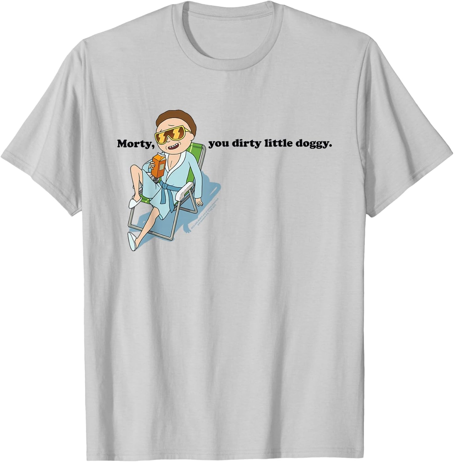 Rick and Morty Morty You Dirty Little Doggy T-Shirt - T-Shirt | Ash