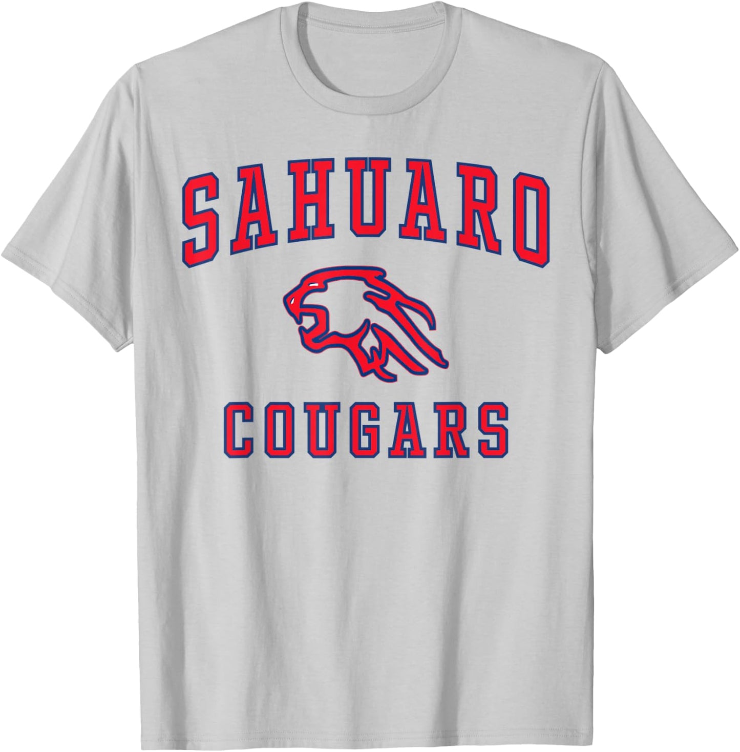 Sahuaro High School Cougars C1 T-Shirt - T-Shirt | Ash