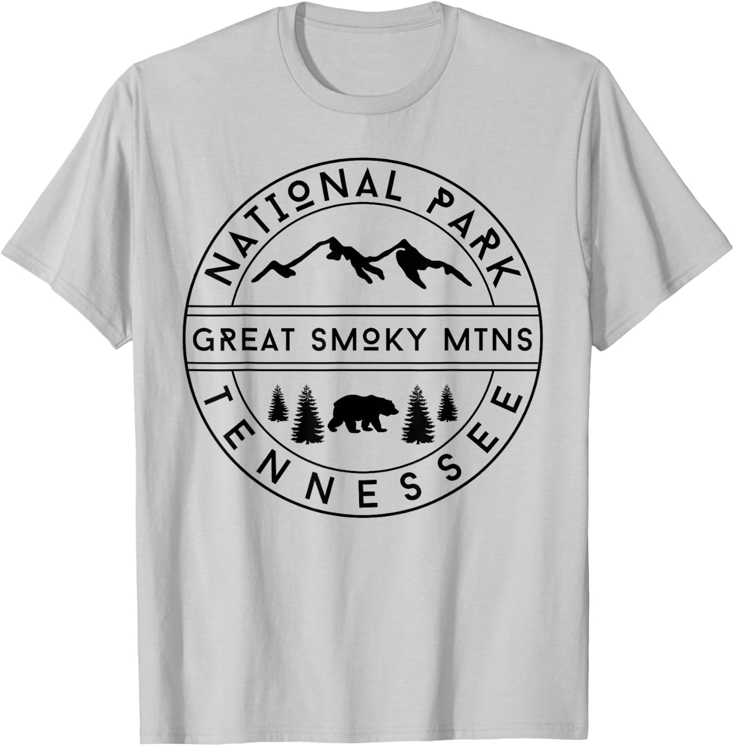 Smoky Mountains National Park T-Shirt - T-Shirt | Ash
