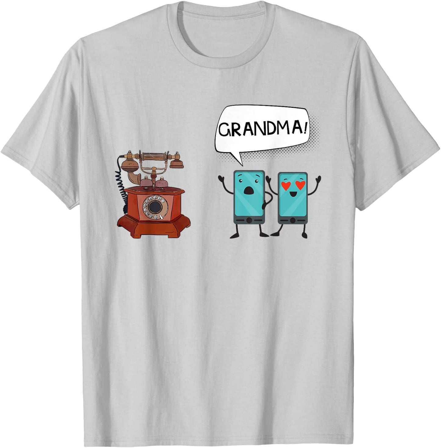 Vintage Tech Humor Telephone Funny Saying Tech Humor Gifts T-Shirt - T-Shirt | Ash