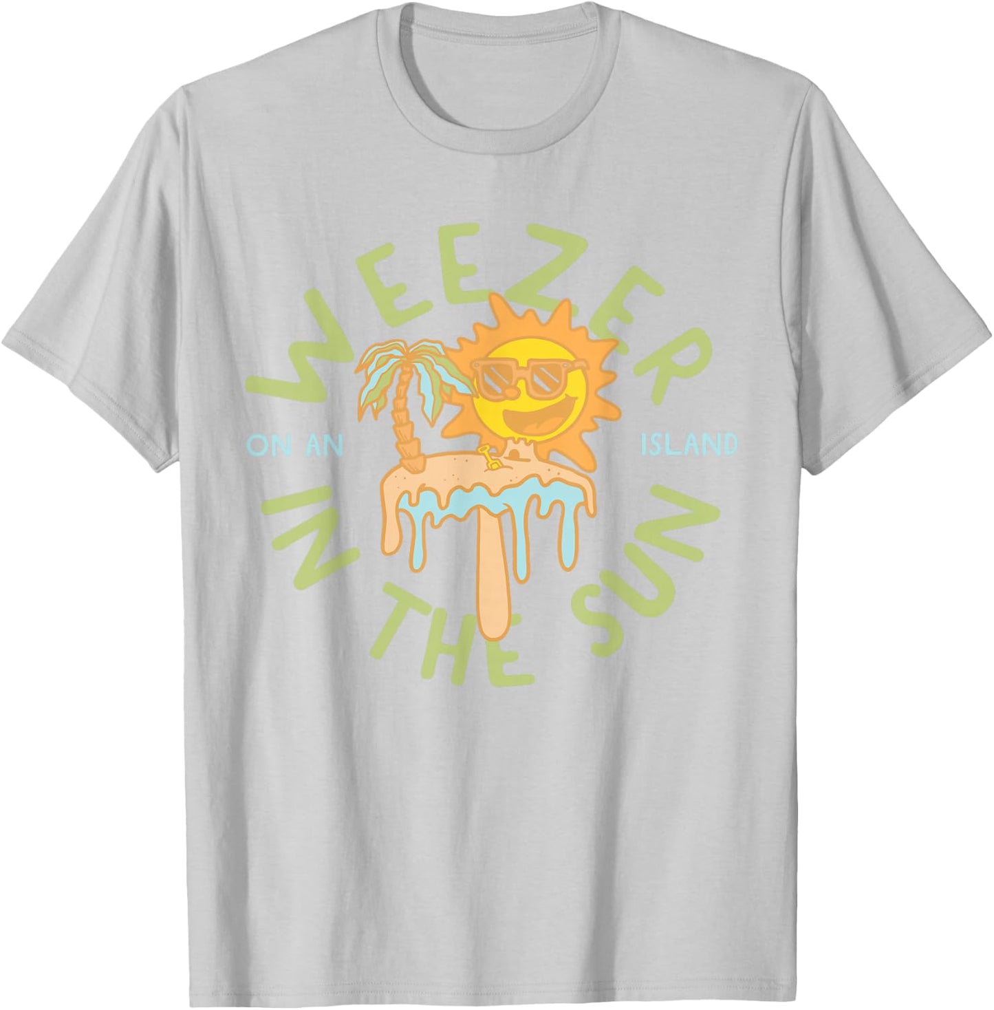 Weezer - On An Island In the Sun T-Shirt - T-Shirt | Ash