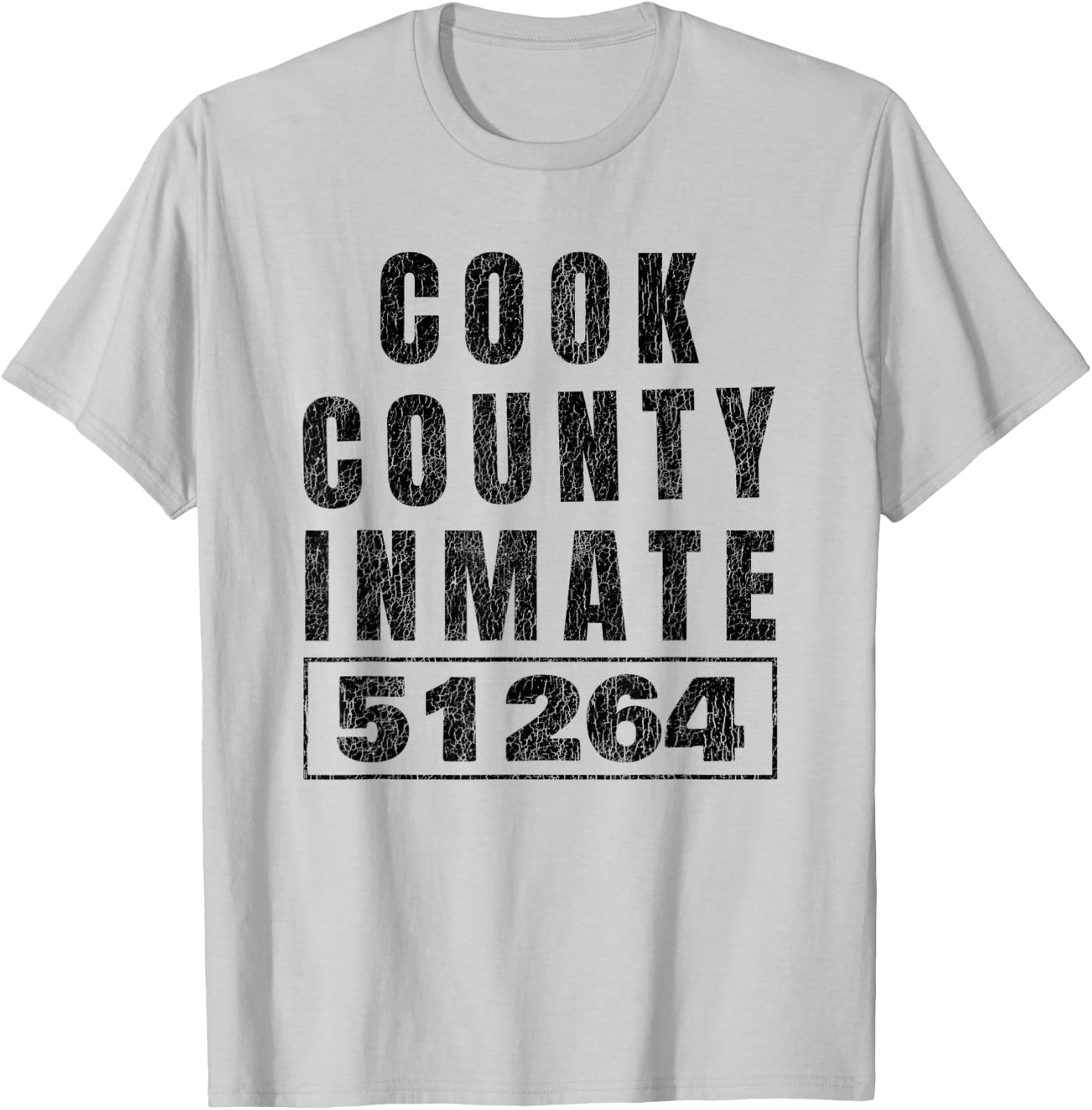 Prison Inmate Halloween Costume Cook County Illinois Orange T-Shirt - T-Shirt | Ash