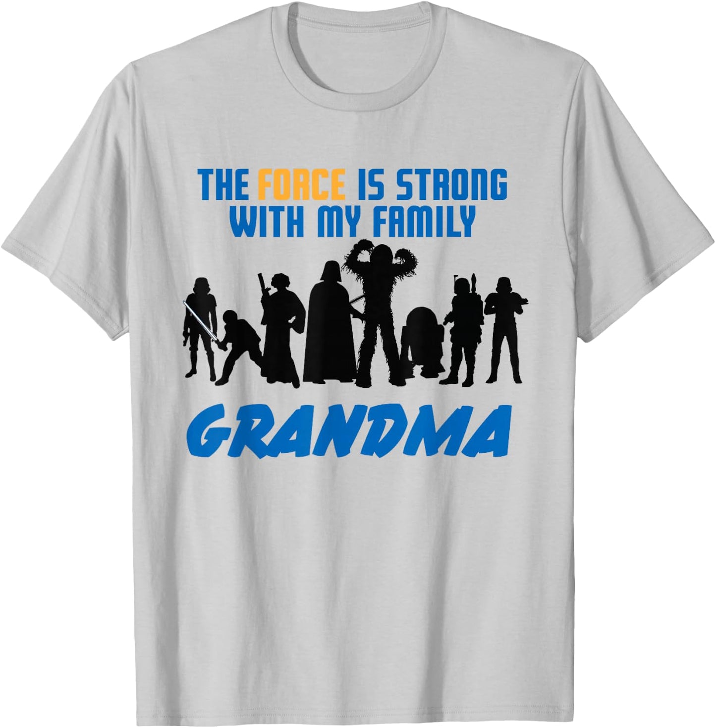 Star Wars The Force Matching Family GRANDMA T-Shirt - T-Shirt | Ash
