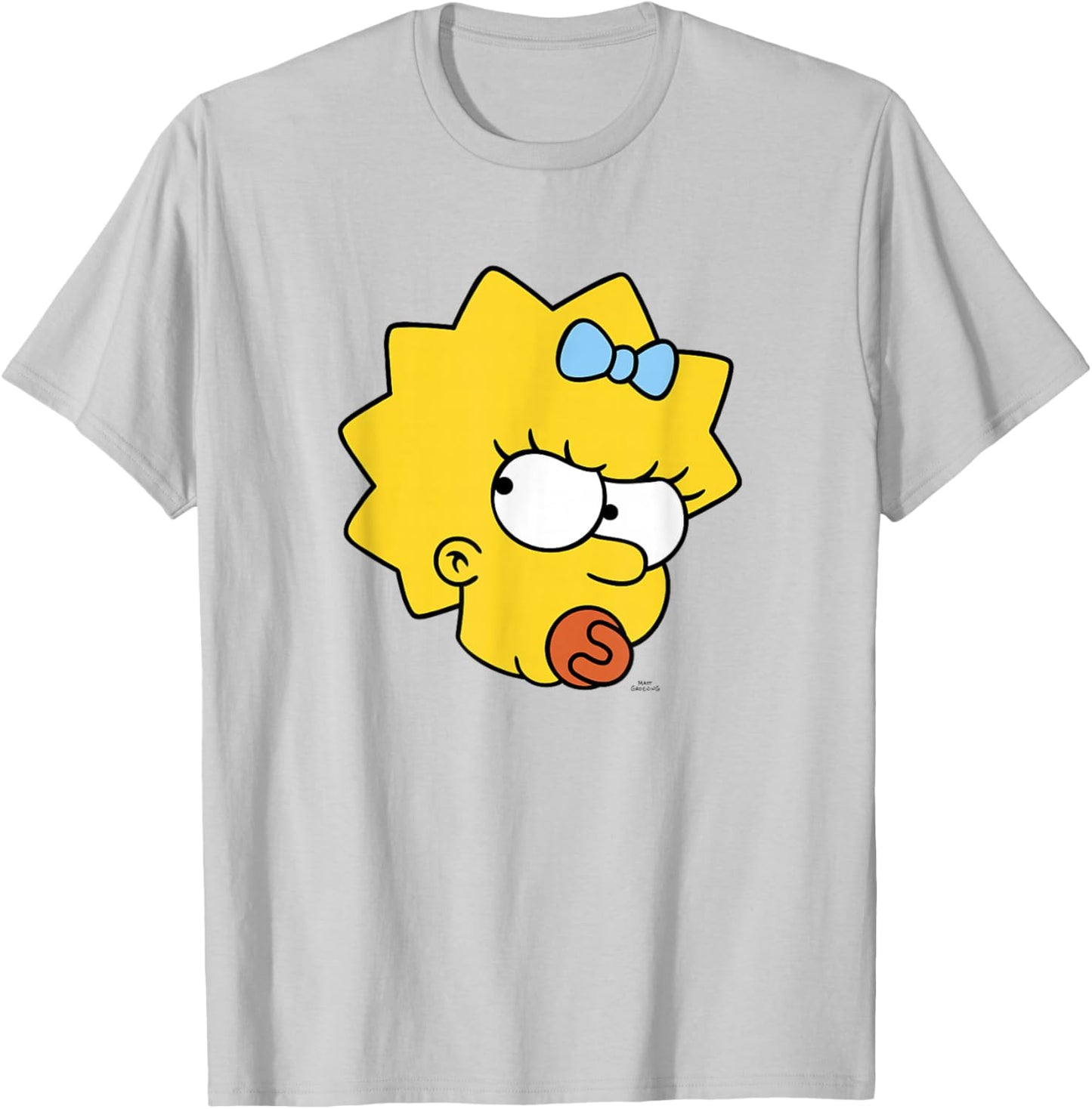 The Simpsons Maggie Simpson Angry Big Face T-Shirt - T-Shirt | Ash
