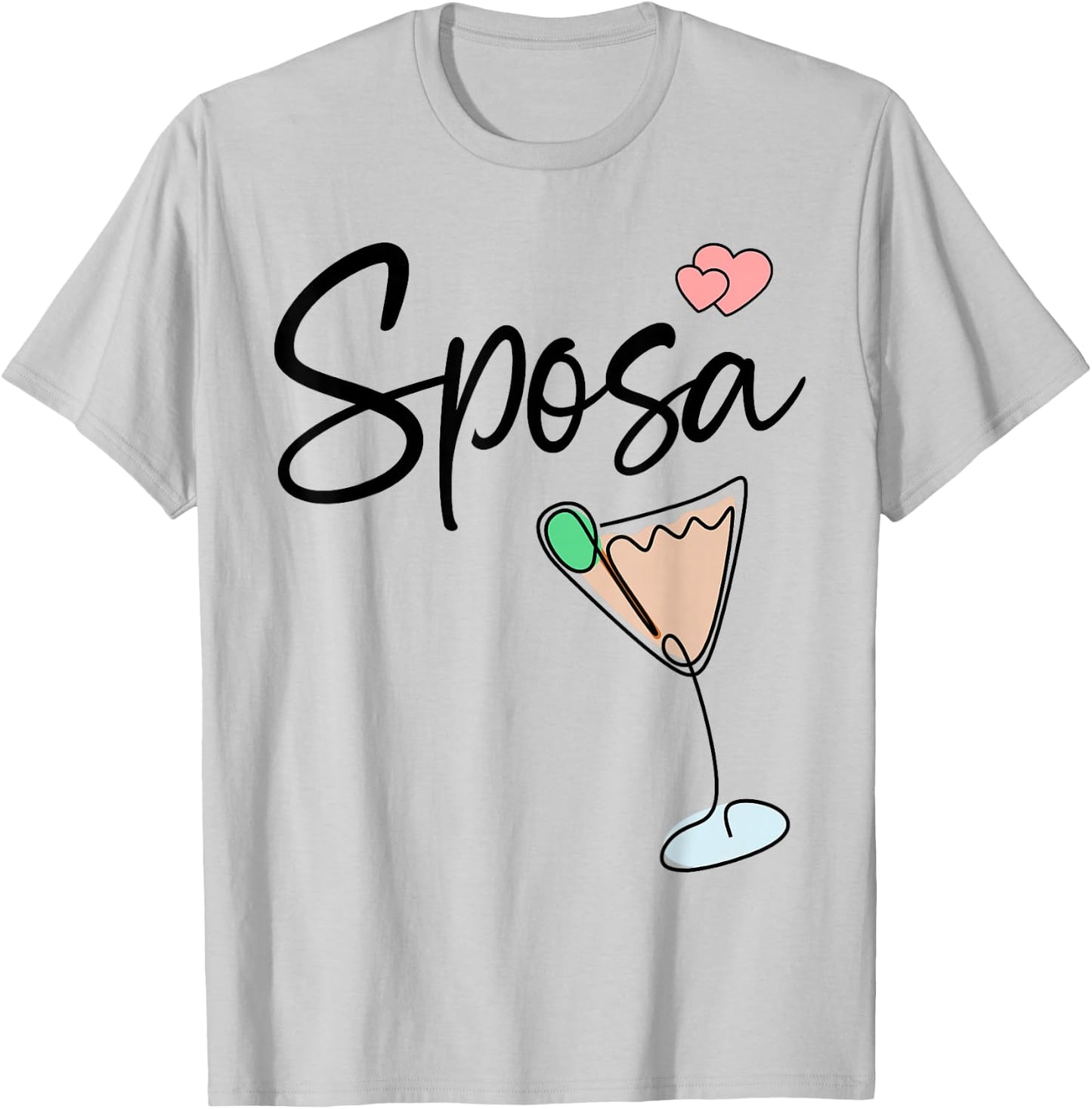 Wedding Bridal Party Italy Sposa Italian Bride T-Shirt - T-Shirt | Ash