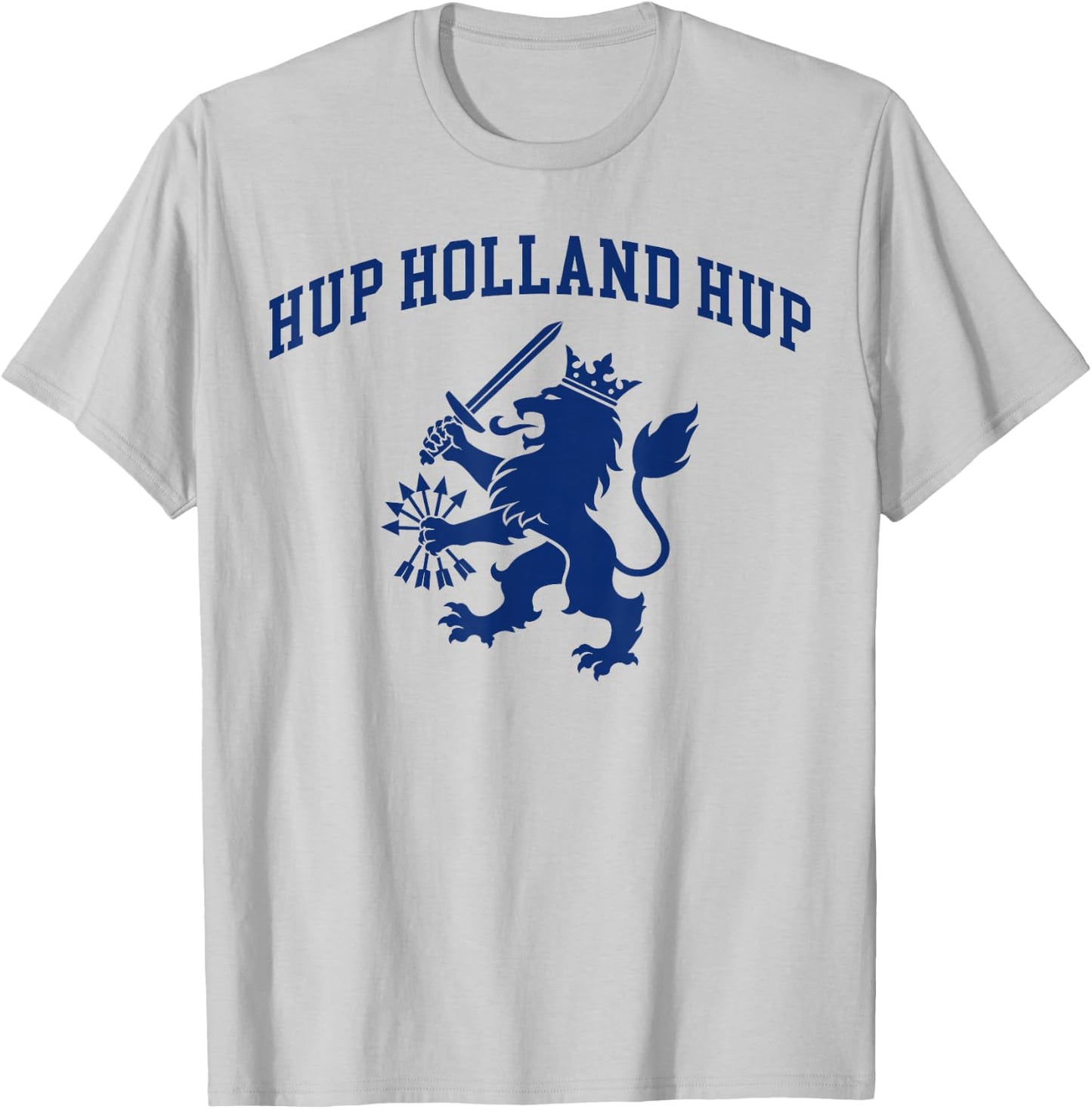 Hup Holland Hup Nederland Flag Dutch Lion Netherlands Pride T-Shirt - T-Shirt | Ash
