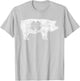 Pig Hog BBQ Meat Gift St. Patrick's Day Shamrock Irish Lucky T-Shirt - T-Shirt | Ash