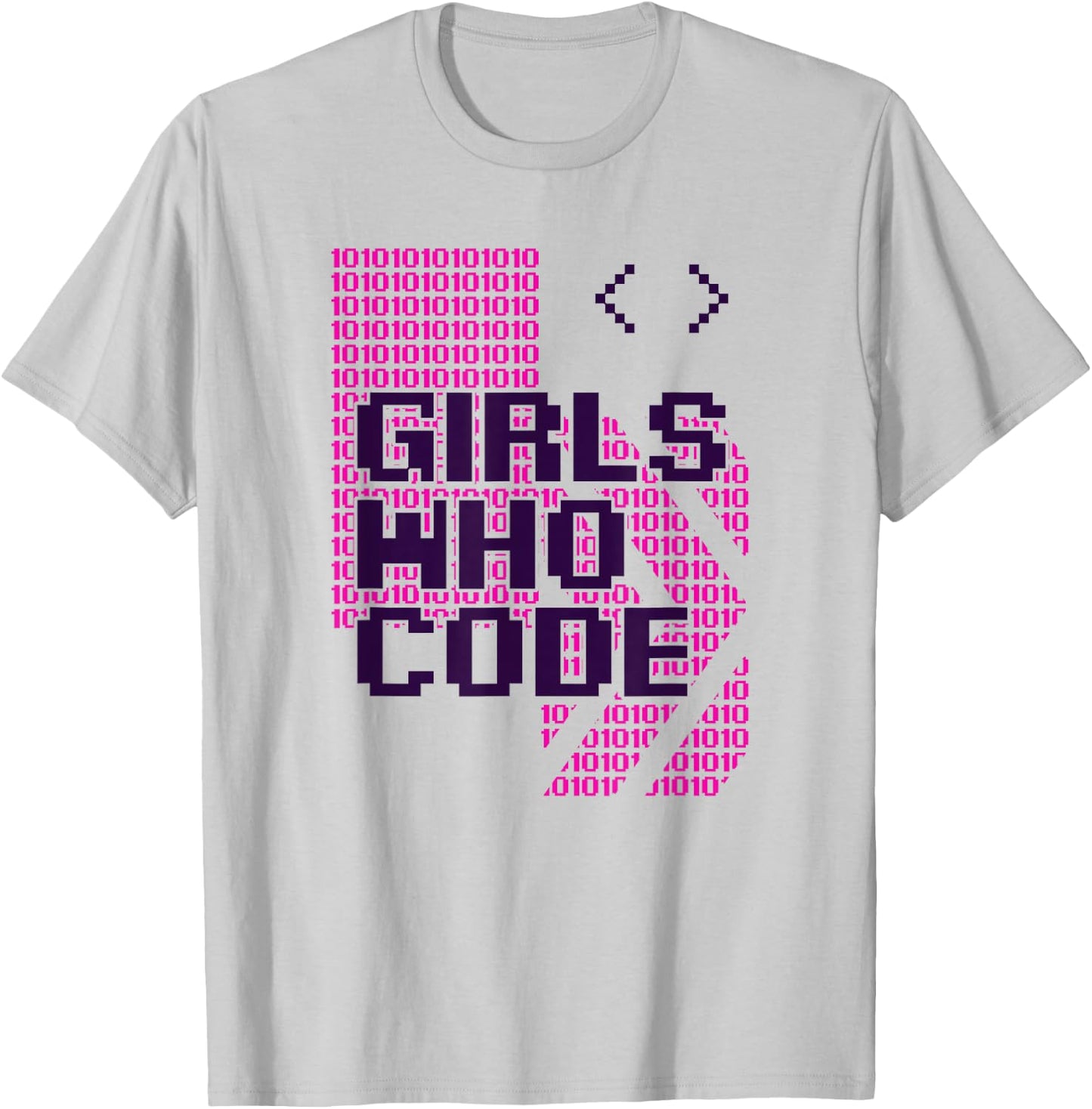 Girl Who Code Programmer Coder T-Shirt - T-Shirt | Ash