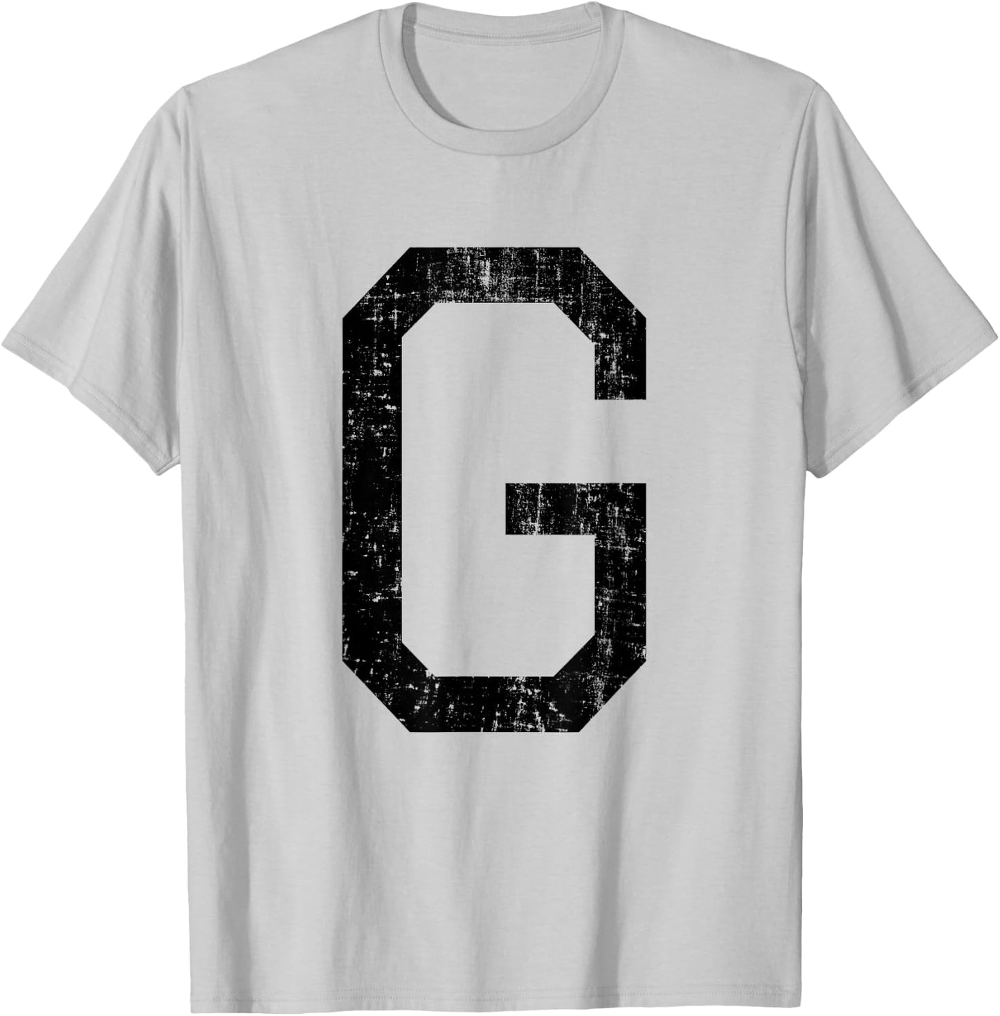 Letter G Capital Alphabet Initial School College Varsity T-Shirt - T-Shirt | Ash