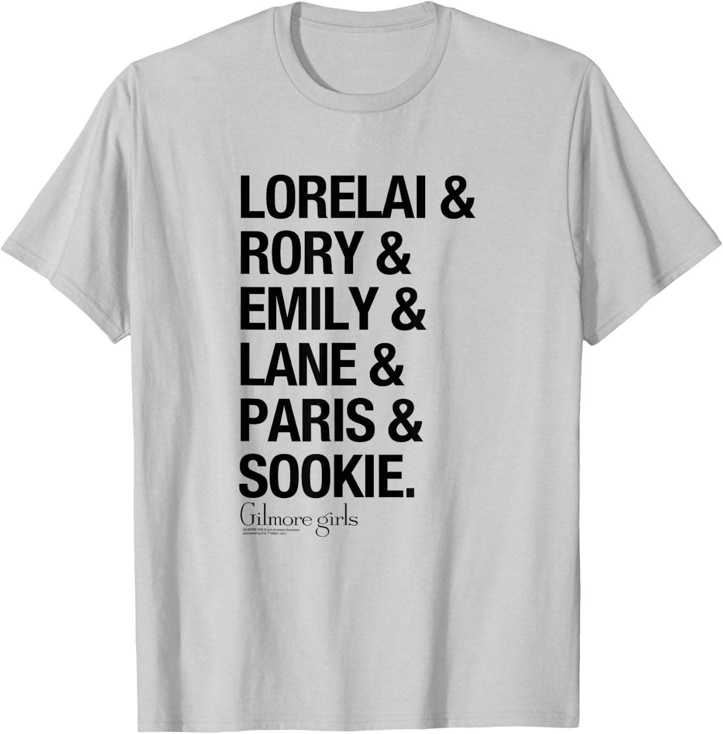 Gilmore Girls Lorelai & Rory & Emily Names TV Show T-Shirt - T-Shirt | Ash