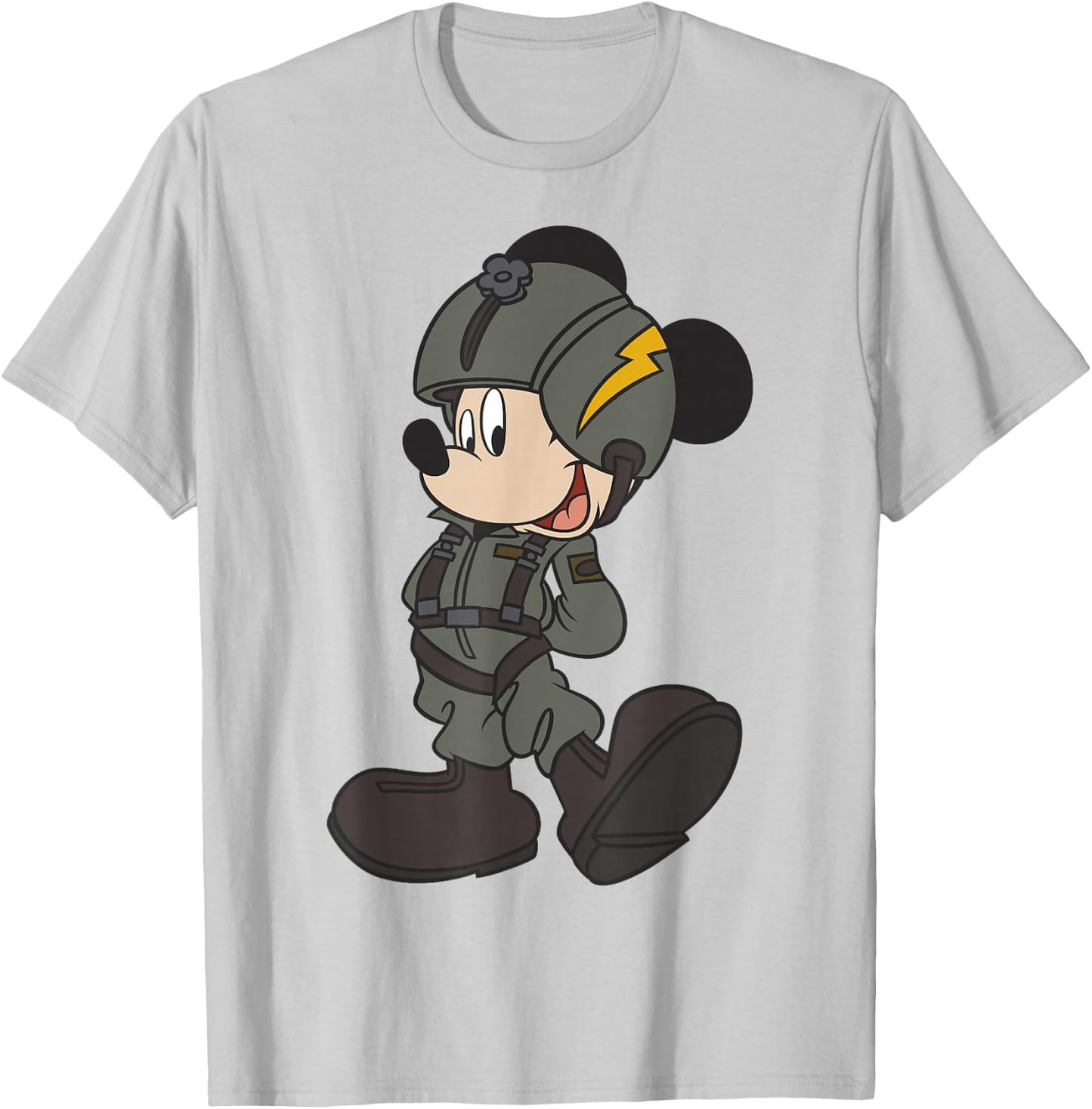 Disney Mickey Mouse Jet Pilot Outfit T-Shirt - T-Shirt | Ash