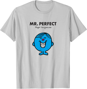 Mr. Men Mr. Perfect T-Shirt - T-Shirt | Ash