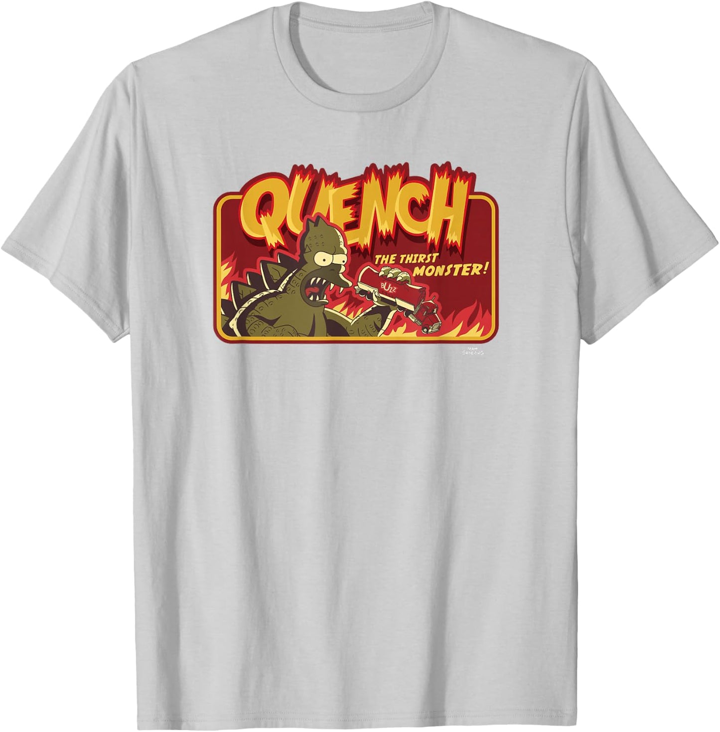 The Simpsons: Treehouse of Horror Halloween Quench Monster! T-Shirt - T-Shirt | Ash