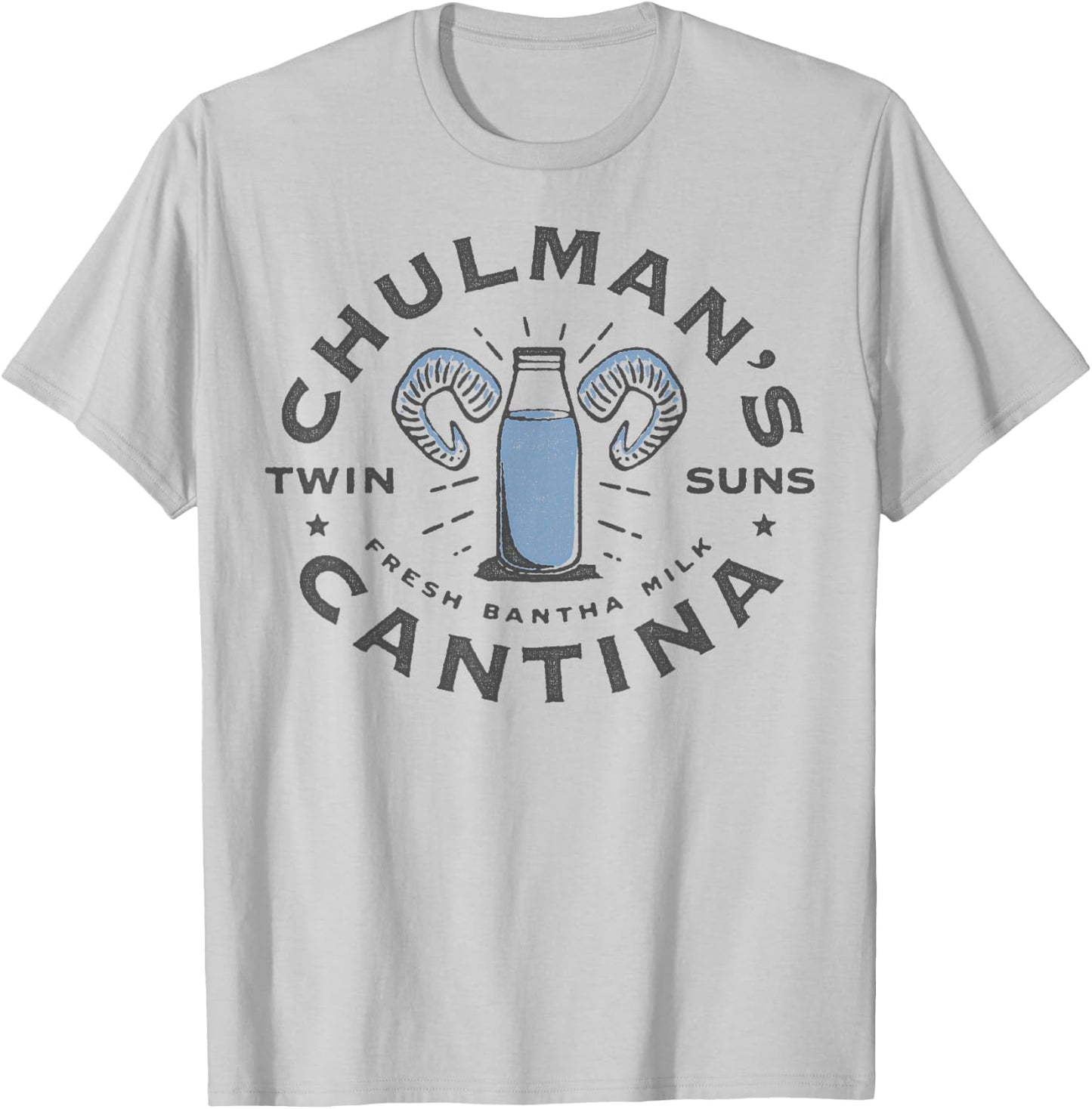 Star Wars Chulman's Twin Suns Cantina Bantha Milk T-Shirt - T-Shirt | Ash