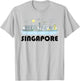 Singapore Skyline Cityscape Skyscrapers Cool T-Shirt - T-Shirt | Ash