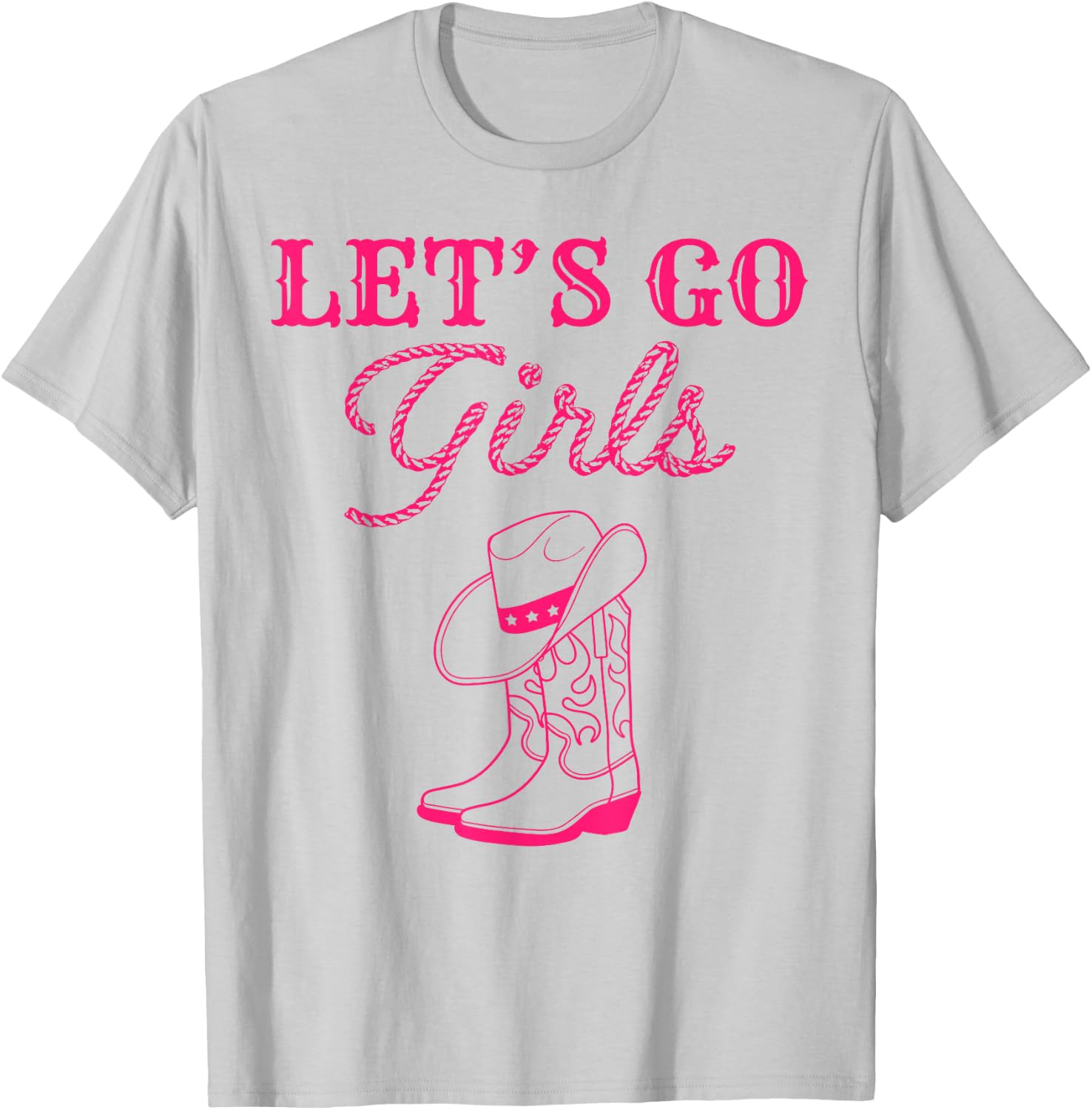 Let's Go Girls Nashville Cowgirl Squad Bachelorette Matching T-Shirt - T-Shirt | Ash