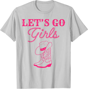 Let's Go Girls Nashville Cowgirl Squad Bachelorette Matching T-Shirt - T-Shirt | Ash