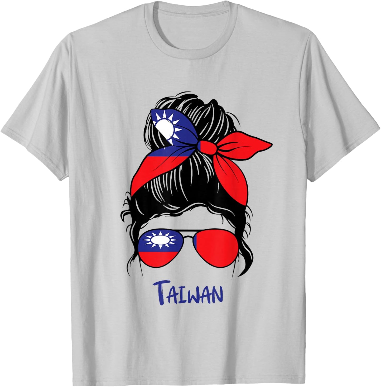 Taiwanese Girl Taiwan girl Taiwan woman flag T-Shirt - T-Shirt | Ash