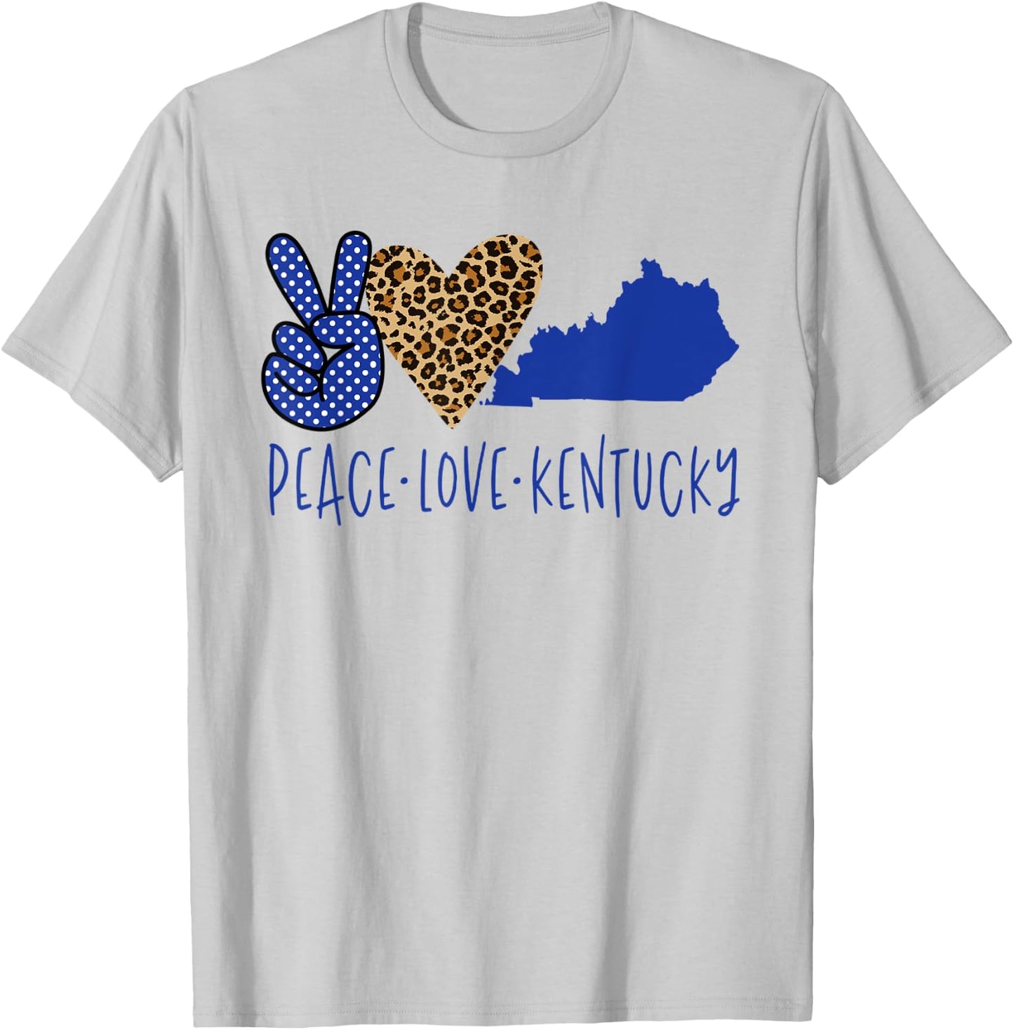 Peace Love Kentucky T-Shirt - T-Shirt | Ash