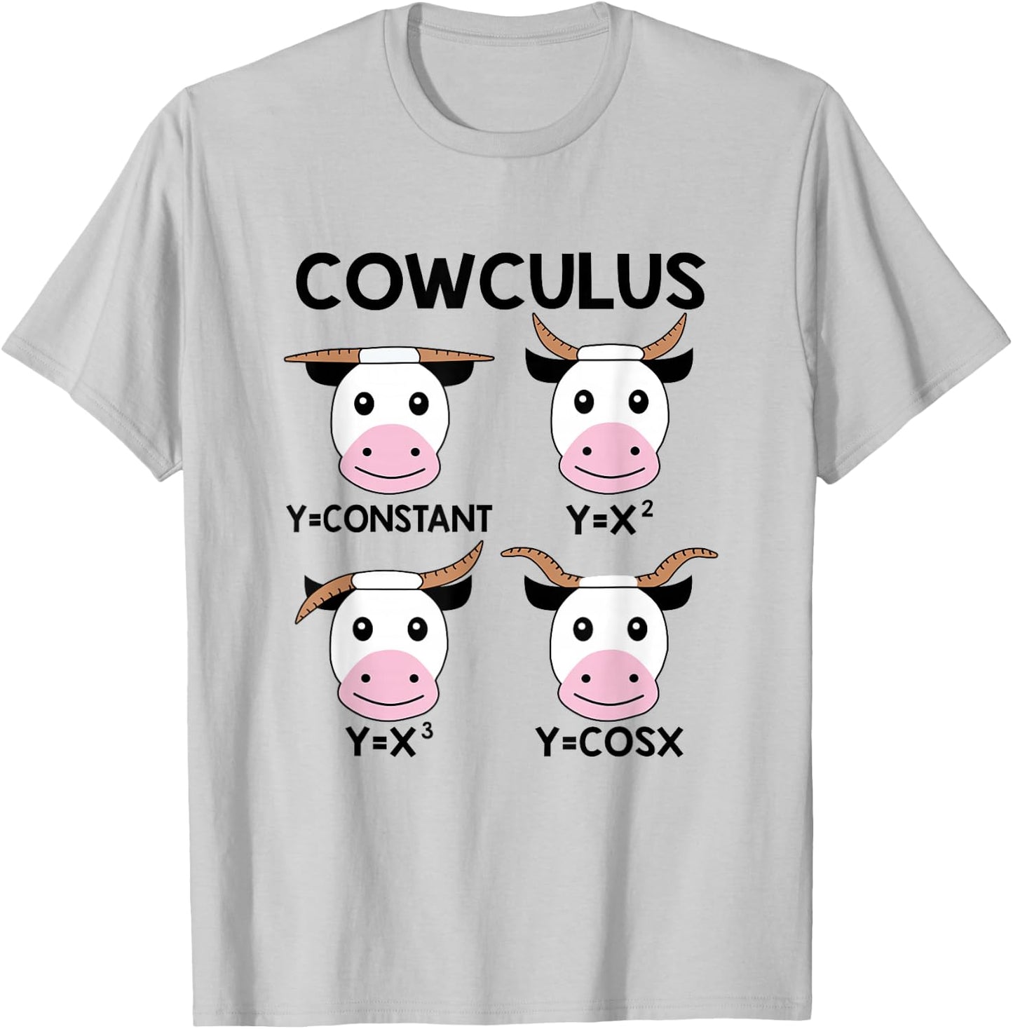 Cowculus Funny Calculus Math Teacher Math Lover T-Shirt - T-Shirt | Ash
