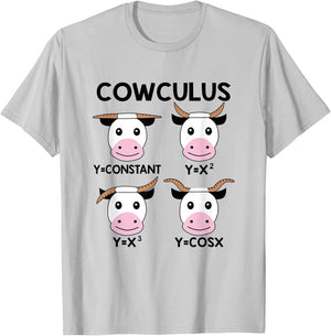 Cowculus Funny Calculus Math Teacher Math Lover T-Shirt - T-Shirt | Ash