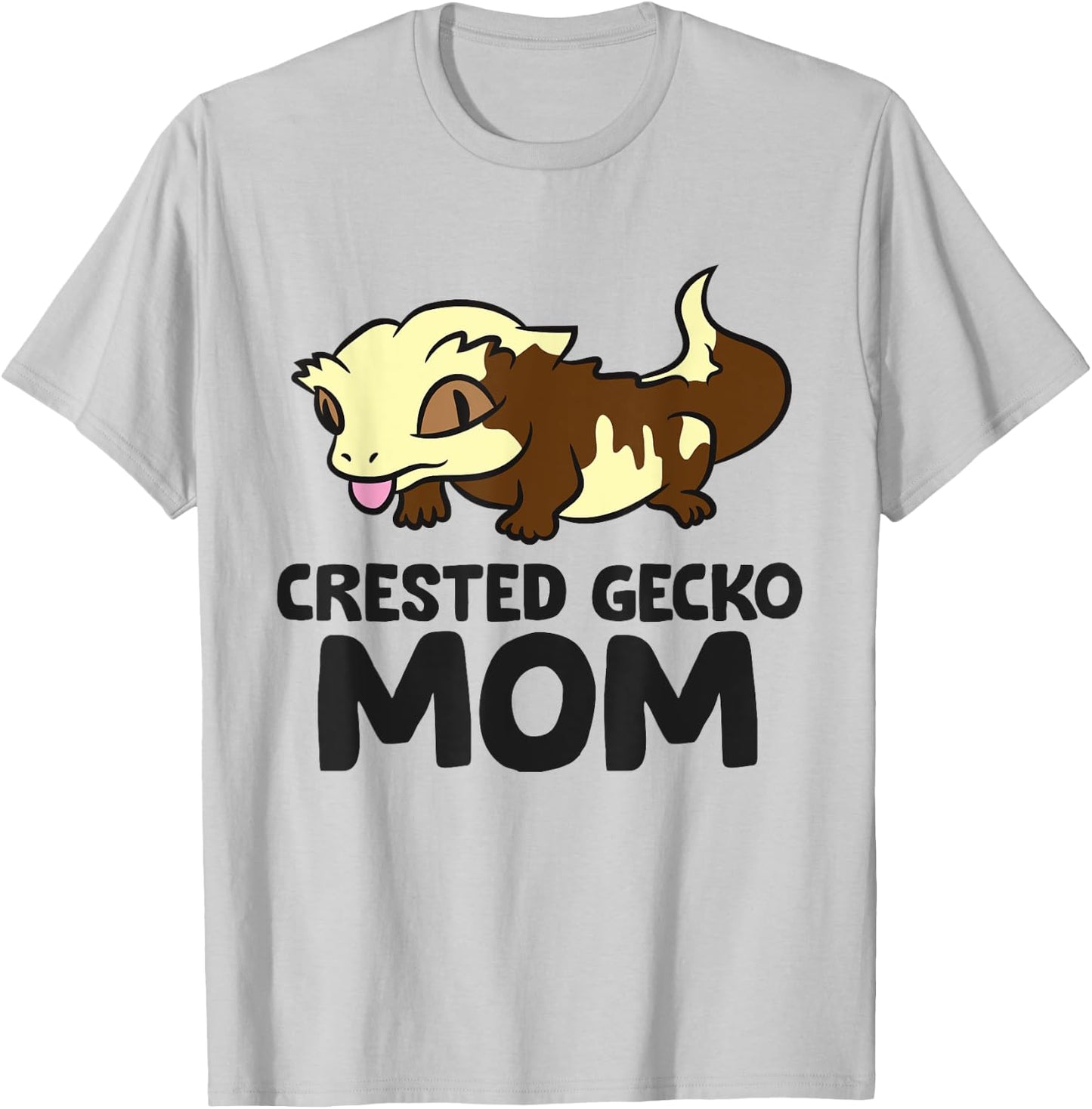 Crested Gecko Mom Lizard Reptile Crested Gecko Mama T-Shirt - T-Shirt | Ash
