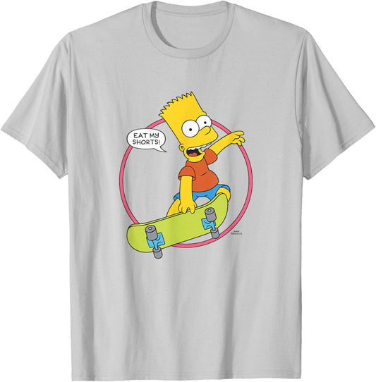 The Simpsons Bart Simpson Eat My Shorts T-Shirt - T-Shirt | Ash