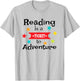 Book Lover Reading Adventure Gift Teacher Librarian T-Shirt - T-Shirt | Ash