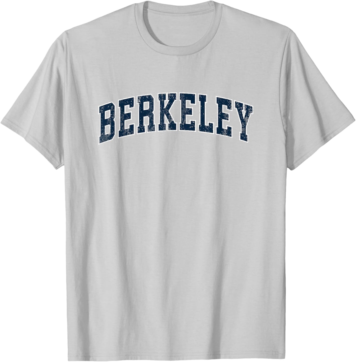 Berkeley California CA Vintage Sports Design Navy Design T-Shirt - T-Shirt | Ash