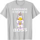 Lemonade Stand Boss Unicorn Girls T-Shirt - T-Shirt | Ash