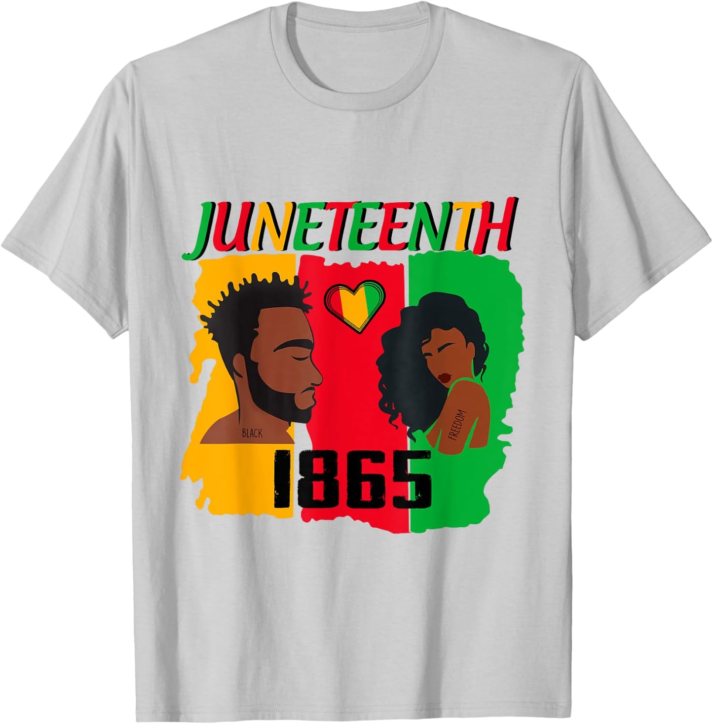 Juneteenth Couple Juneteenth Men Juneteenth Women T-Shirt - T-Shirt | Ash