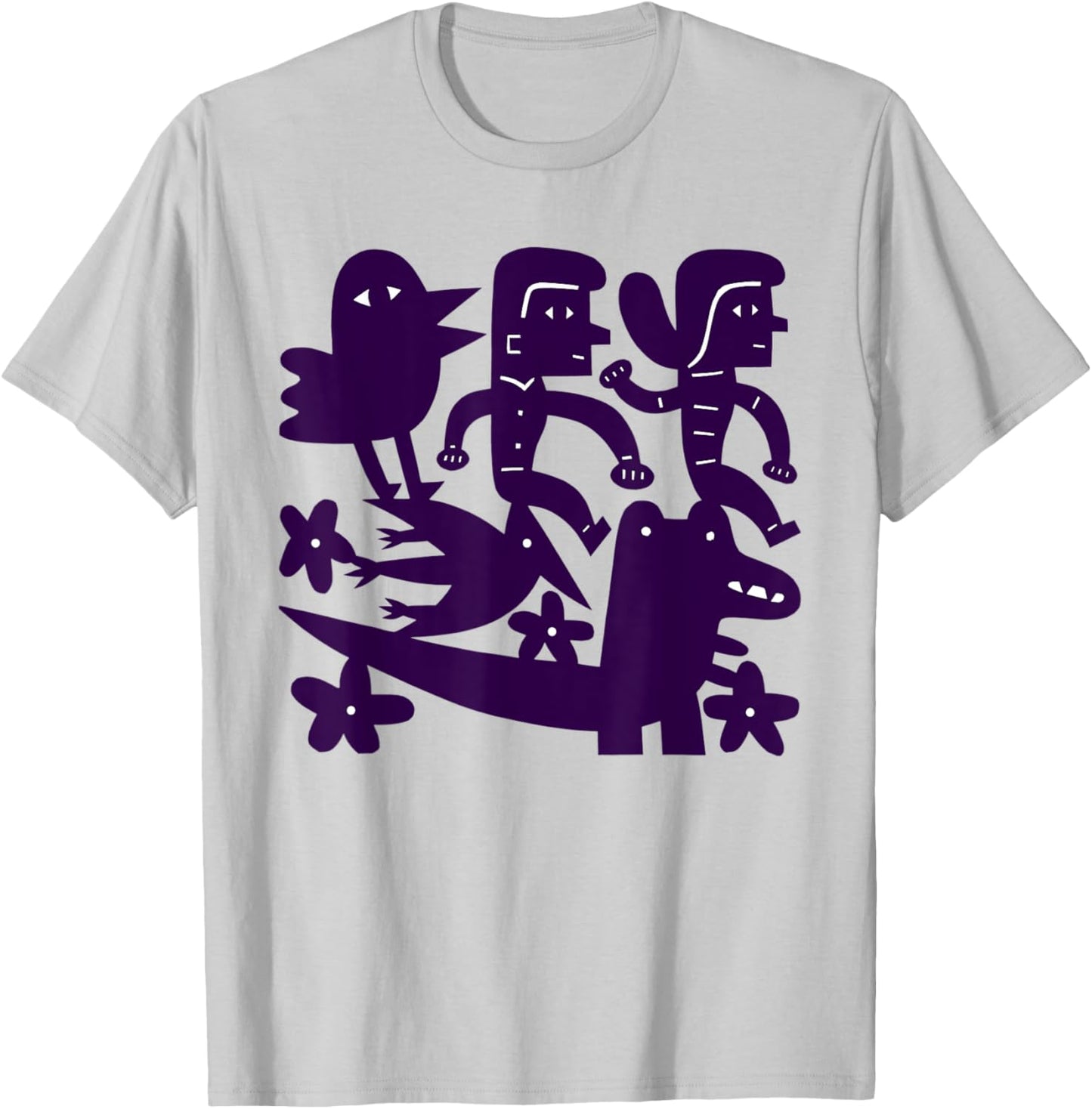 The Big Adventure paper cutting by Jad Fair T-Shirt - T-Shirt | Ash