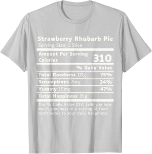 Strawberry Rhubarb Pie Nutrition, Strawberry Rhubarb Pie T-Shirt - T-Shirt | Ash