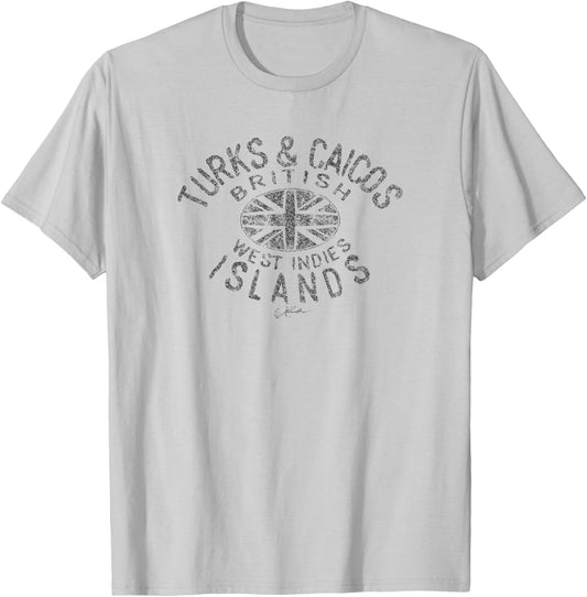 JCombs: Turks & Caicos Islands, British West Indies T-Shirt - T-Shirt | Ash