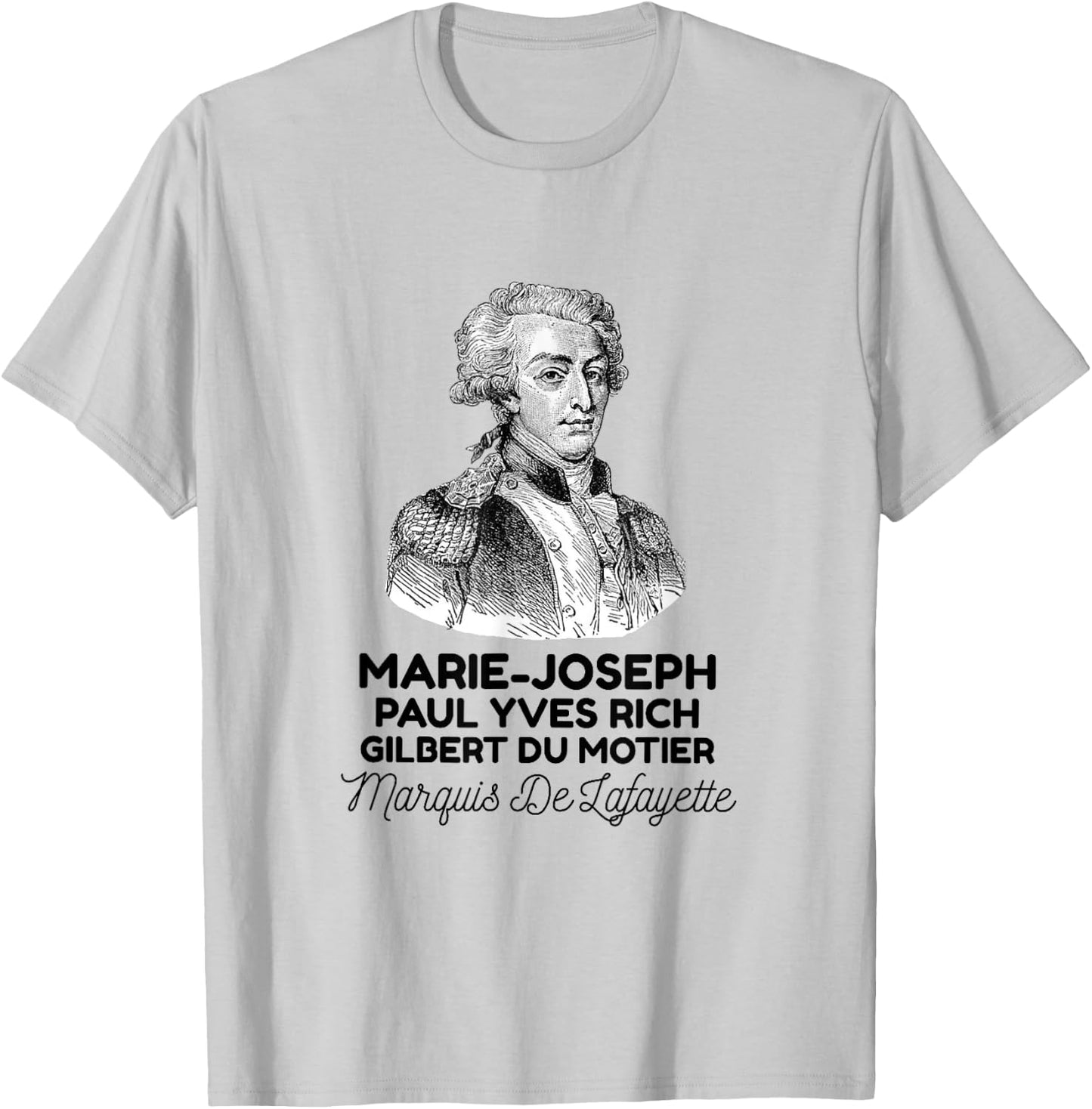 Marquis De Lafayette T-Shirt - T-Shirt | Ash
